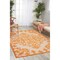 Homeroots 8 x 11 ft. Orange Medallion Indoor & Outdoor Area Rug 384756 - alternate 2